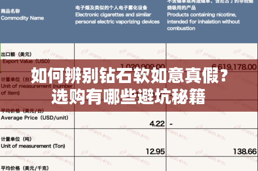 如何辨别钻石软如意真假？选购有哪些避坑秘籍